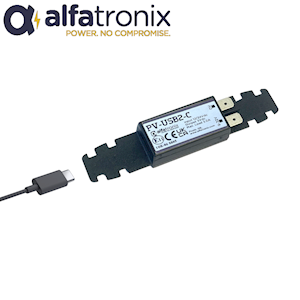 Alfatronix Plug In DC/DC Converter, USB-C Charger (PV-USB2-C)